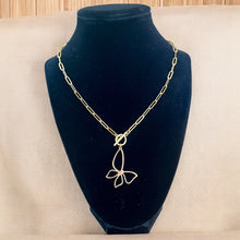 Load image into Gallery viewer, Gold Butterfly Necklace
