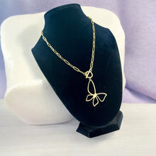 Load image into Gallery viewer, Gold Butterfly Necklace