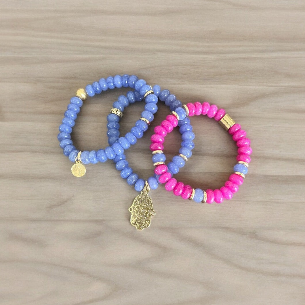 Purple Bracelet Stack