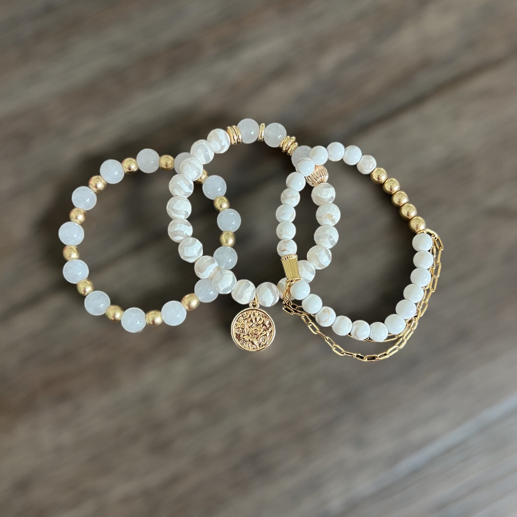 Gemstone Bracelet Set