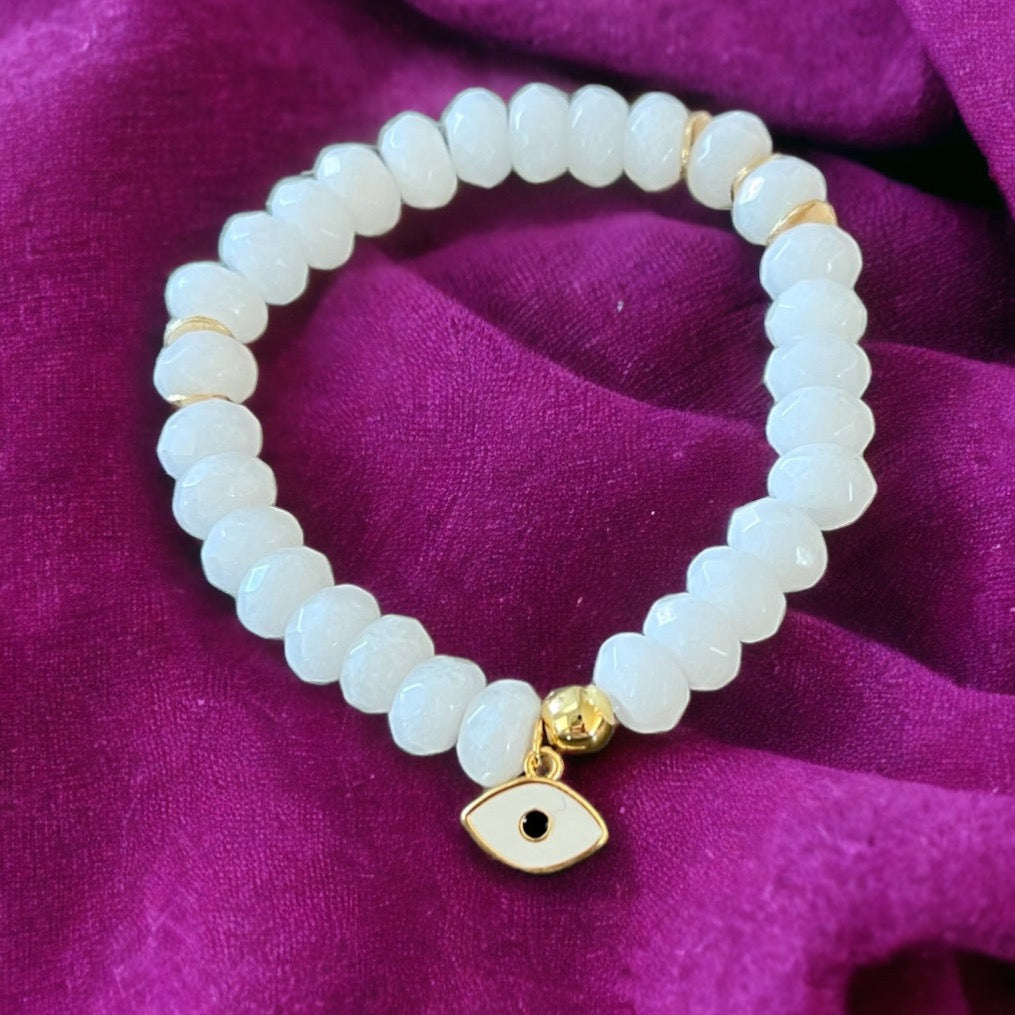 White Moonstone Bracelet