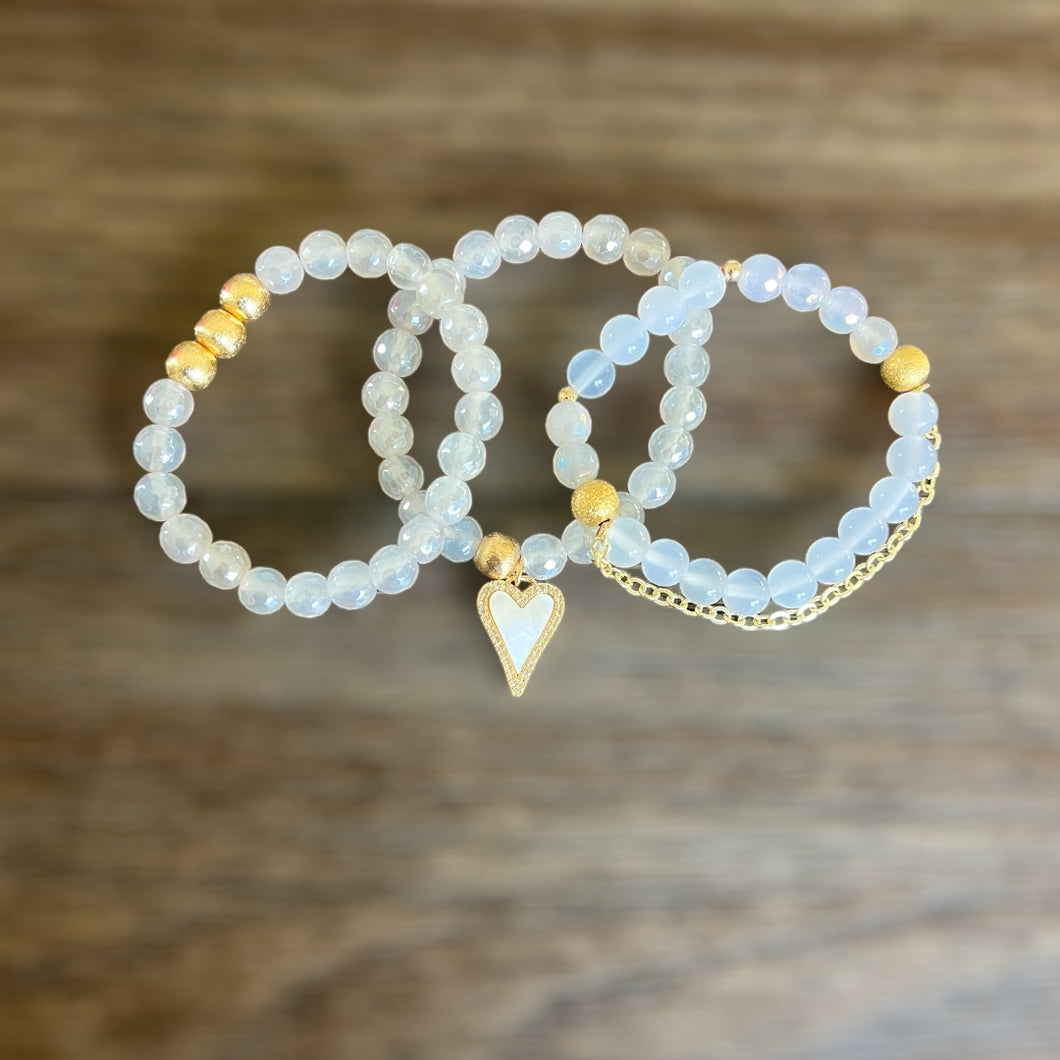 Mystic Agate Bracelet Set