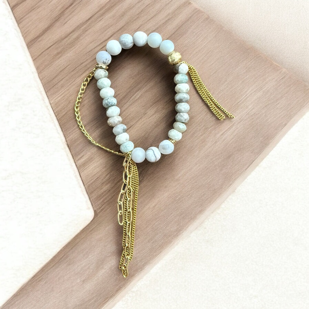 Amazonite Bracelet Extra Fringe